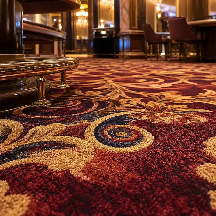 Mewah Casino Wool Wall to Wall Carpet